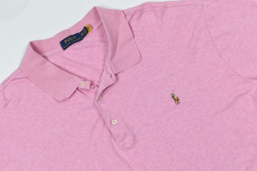Polo Ralph Lauren Polo Shirt Mens 3XB Pink Short Sleeve Cotton Classic Fit